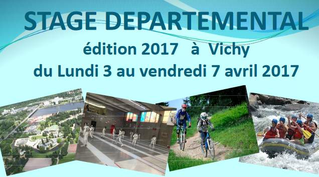 Stage départemental - 3ème édition @ Vichy